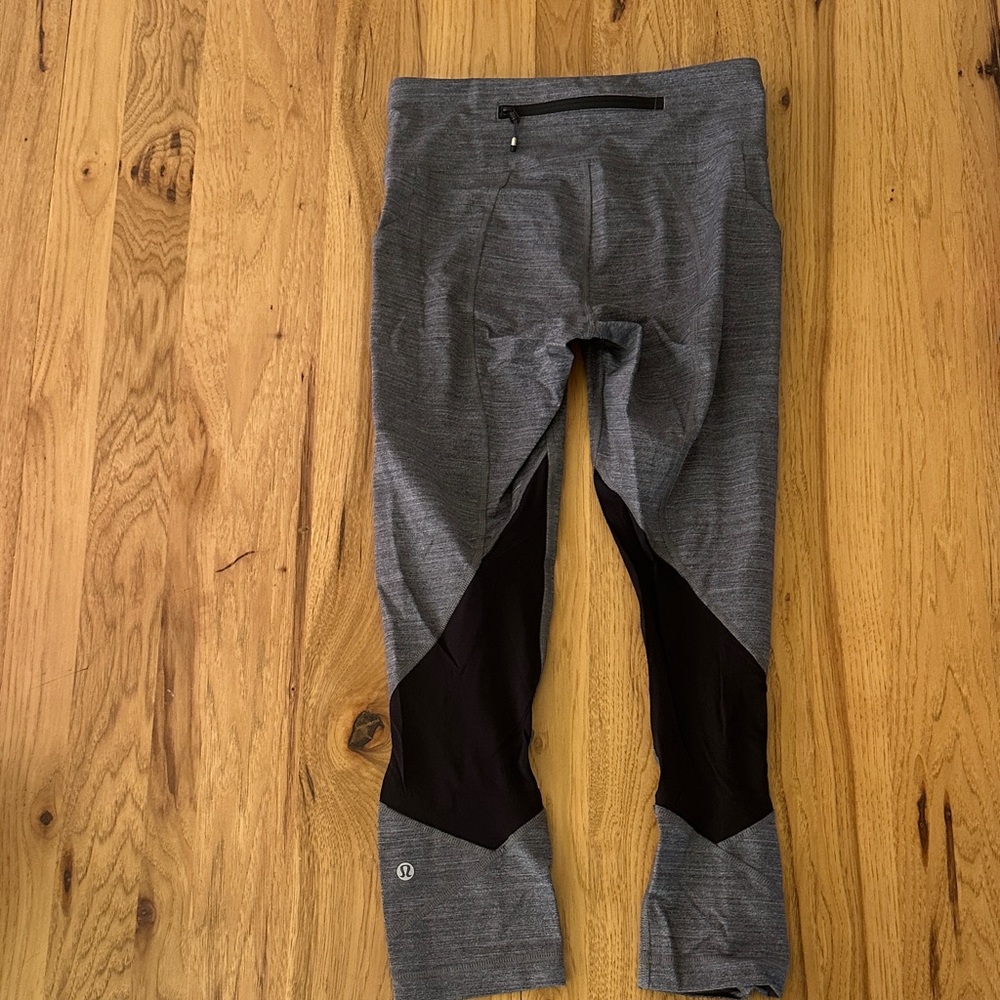 lululemon athletica Gray and Black Leggings